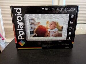 Brand New Polaroid 7" Digital Picture Frame (Silver) PDF-750ST